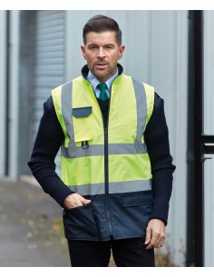 Y-HV005-Hi-Vis Two-Tone Bodywarmer 2
